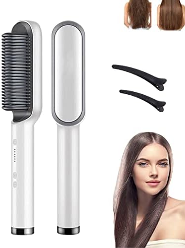 Electric Hair Straightener Comb for Black Hair - Men and Women